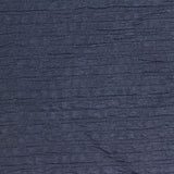 Striped Brushed Polyester Stretch Crepe Fabric, 310 gsm, 148 cm — Navy