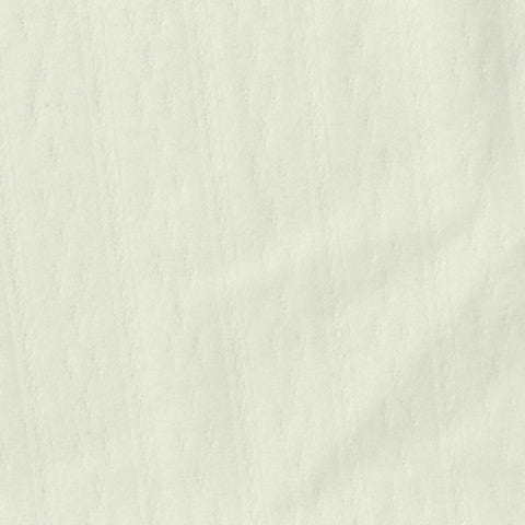 Cream Vertical-Line Rib Knit, Cotton