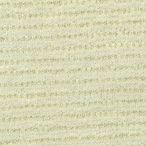 Cream Horizontal-Stripe Bouclé, Poly-Cotton, 218 gsm