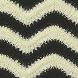 Black Chevron Chunky Knit, Polyester