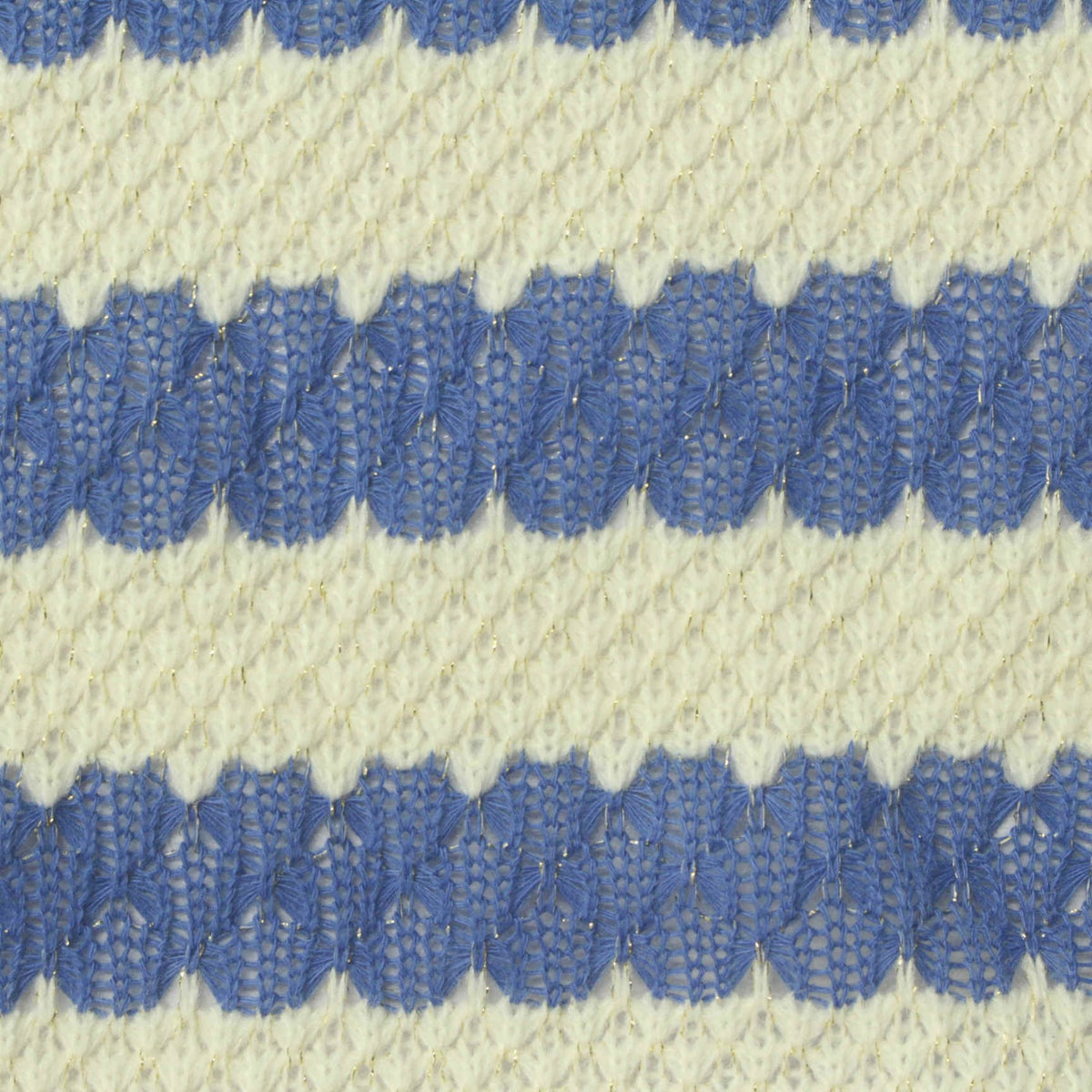 Blue Flecks Jersey Knit, Acrylic-Cotton
