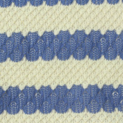 Blue Flecks Jersey Knit, Acrylic-Cotton