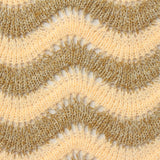 Peach Chevron Chunky Knit, Polyester