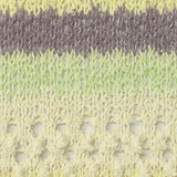 Grey Horizontal-Stripe Chunky Knit, Polyester — texture