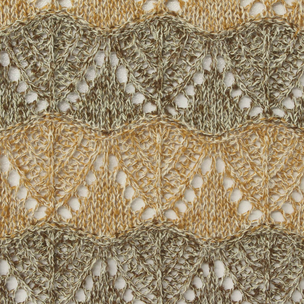 Brown Openwork Chunky Knit, Polyester