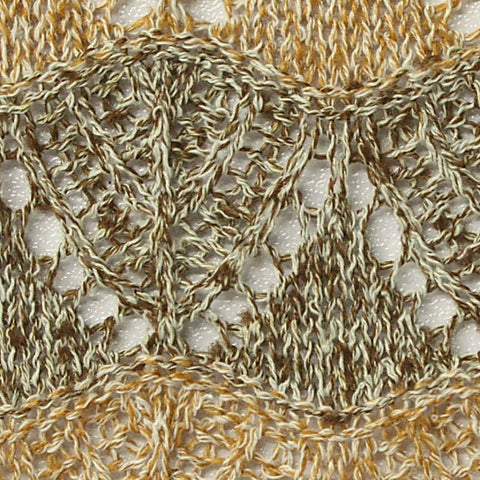 Brown Openwork Chunky Knit, Polyester
