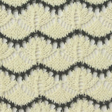 Cream Wave Chunky Knit, Poly-Cotton