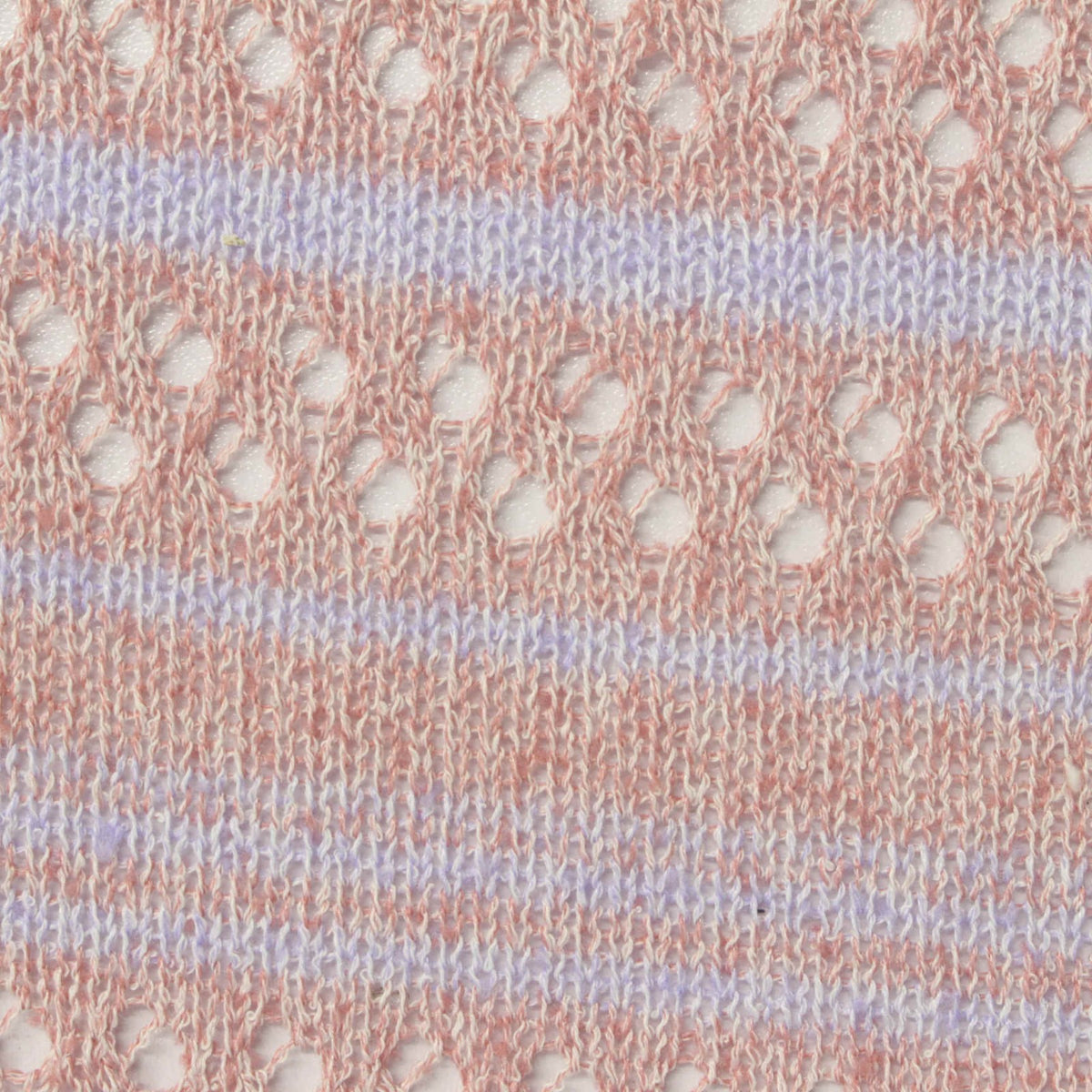 Marled Peach Eyelet Chunky Knit, Polyester