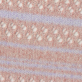 Marled Peach Eyelet Chunky Knit, Polyester