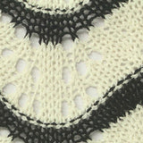 Black Eyelet Chunky Knit, Polyester — texture