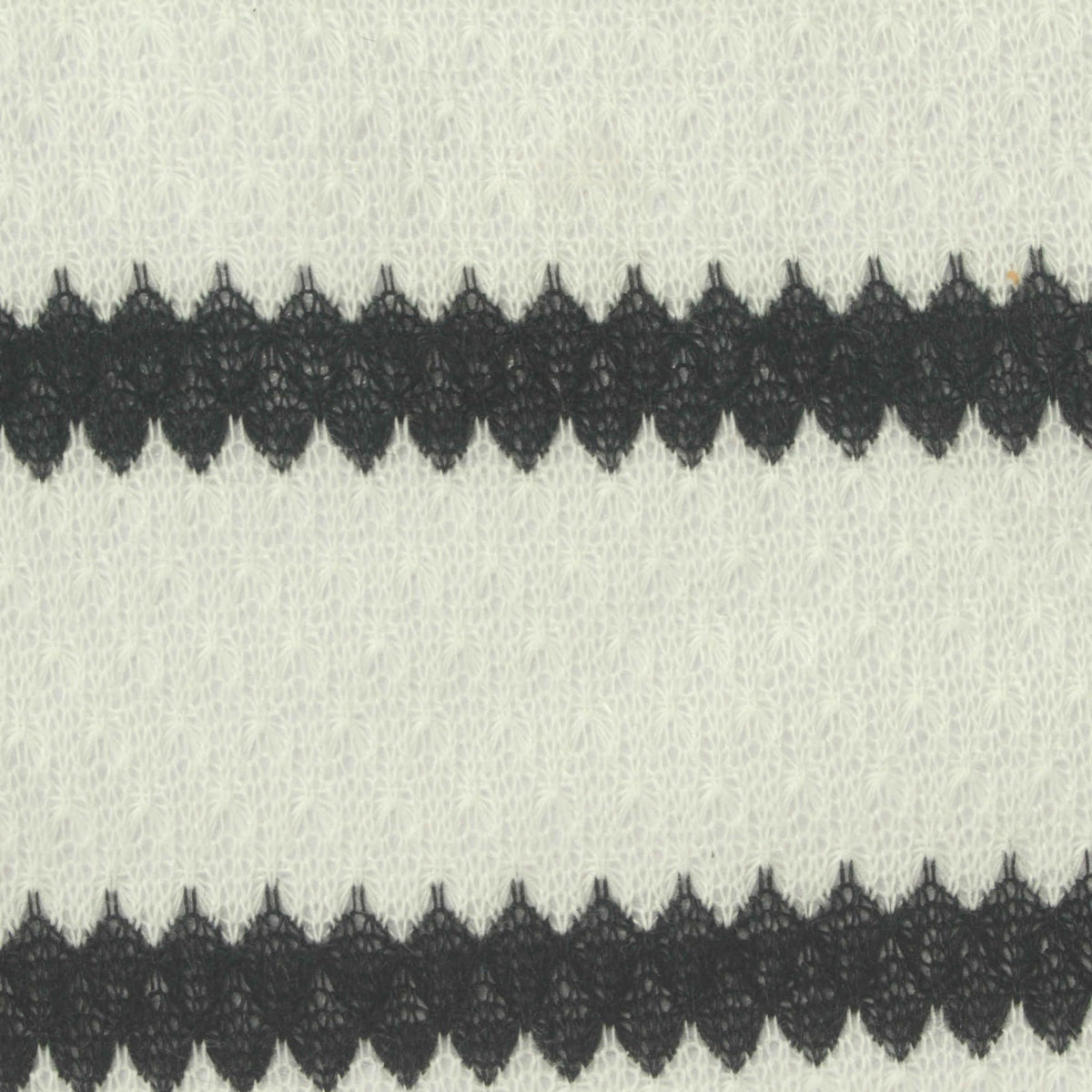 Black Bands Chunky Knit, Polyester, 169 gsm