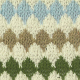 Blue Diamond Chunky Knit, Polyester — texture