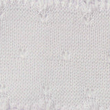 White Tone-on-Tone Floral Chunky Knit, Polyester — texture
