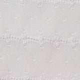 White Tone-on-Tone Floral Chunky Knit, Polyester