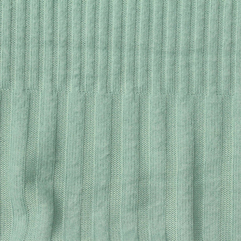 Jacquard Polyester Viscose Rib Knit Fabric, 170 gsm, 180 cm — Green