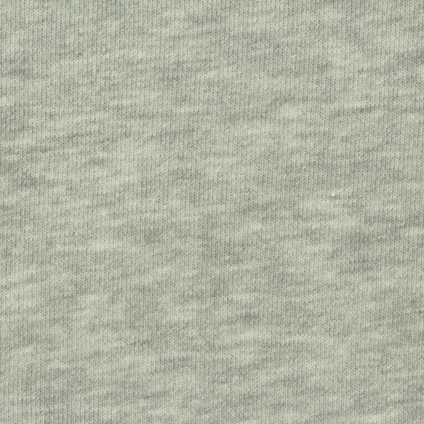 Light Grey Marl French Terry, Cotton-Poly, 323 gsm