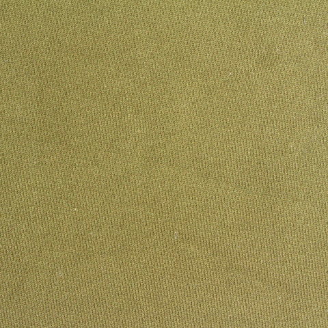 Brushed 100% Cotton French Terry Fabric, 499 gsm, 188 cm — Khaki