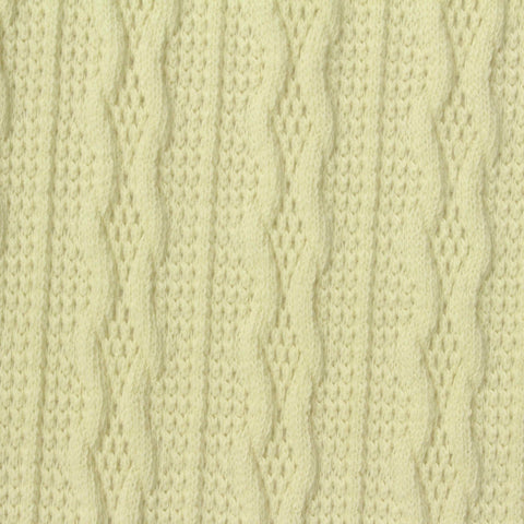 Yellow Openwork Jersey Knit, Polyester