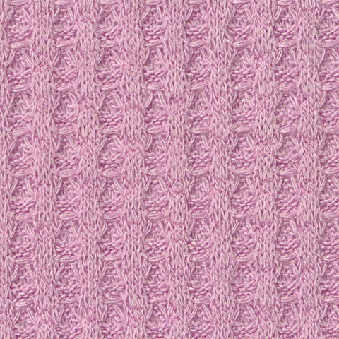 Polyester Viscose Stretch Waffle Knit Fabric, 245 gsm, 165 cm — Pink
