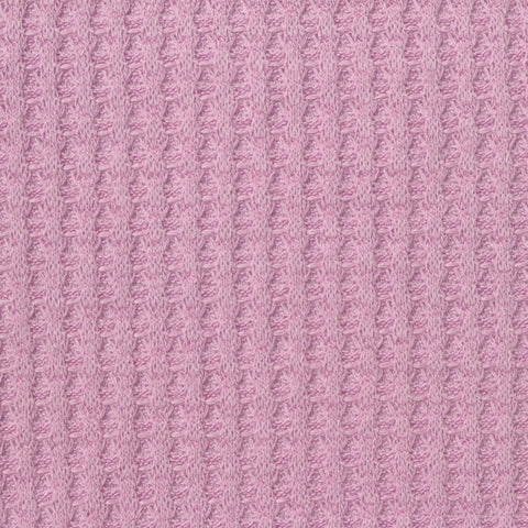 Polyester Viscose Stretch Waffle Knit Fabric, 245 gsm, 165 cm — Pink