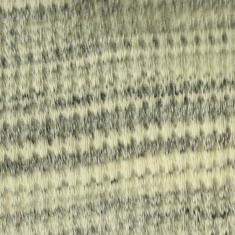 Marled Grey Horizontal-Stripe Waffle Knit, Cotton-Poly