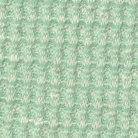 Polyester Viscose Stretch Waffle Knit Fabric, 230 gsm, 155 cm — Green