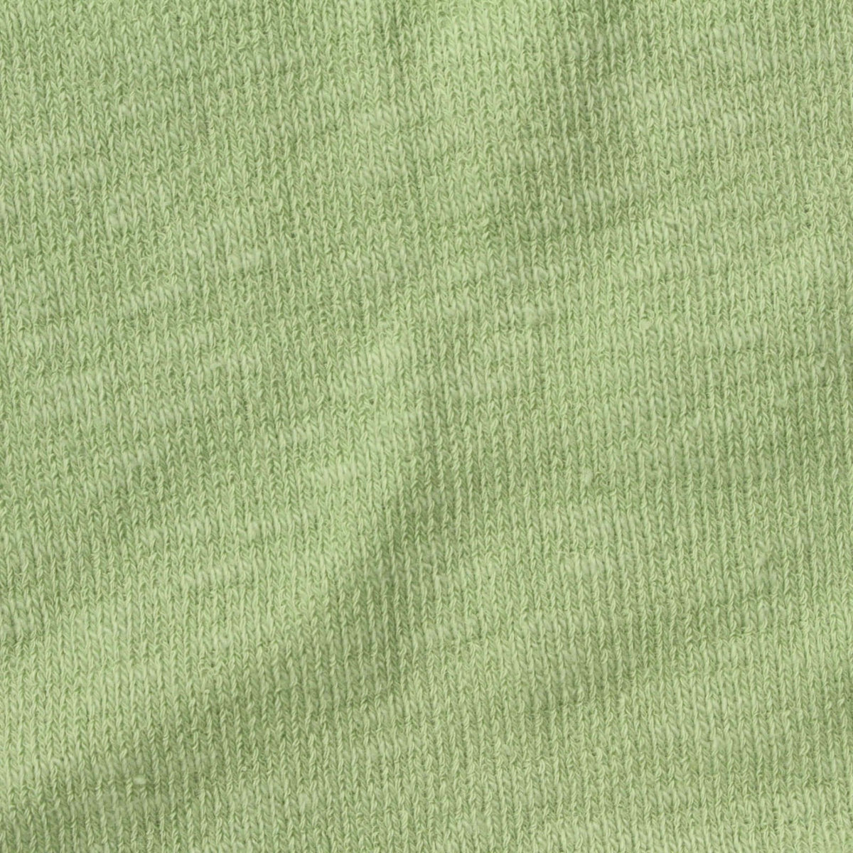 Cotton Stretch Rib Knit Fabric, 215 gsm, 165 cm — Green, ref EF-278354