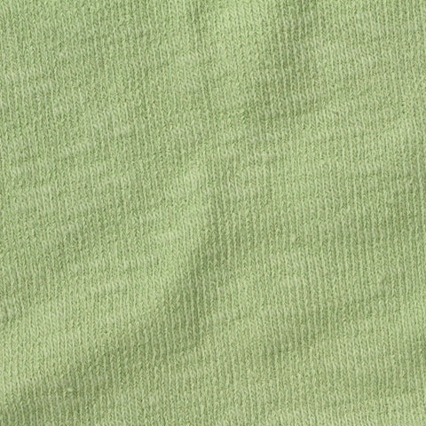 Cotton Stretch Rib Knit Fabric, 215 gsm, 165 cm — Green, ref EF-278354