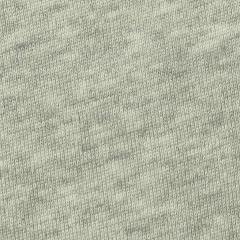 Light Grey Heathered-Marl Rib Knit, Cotton-Poly, 187 gsm