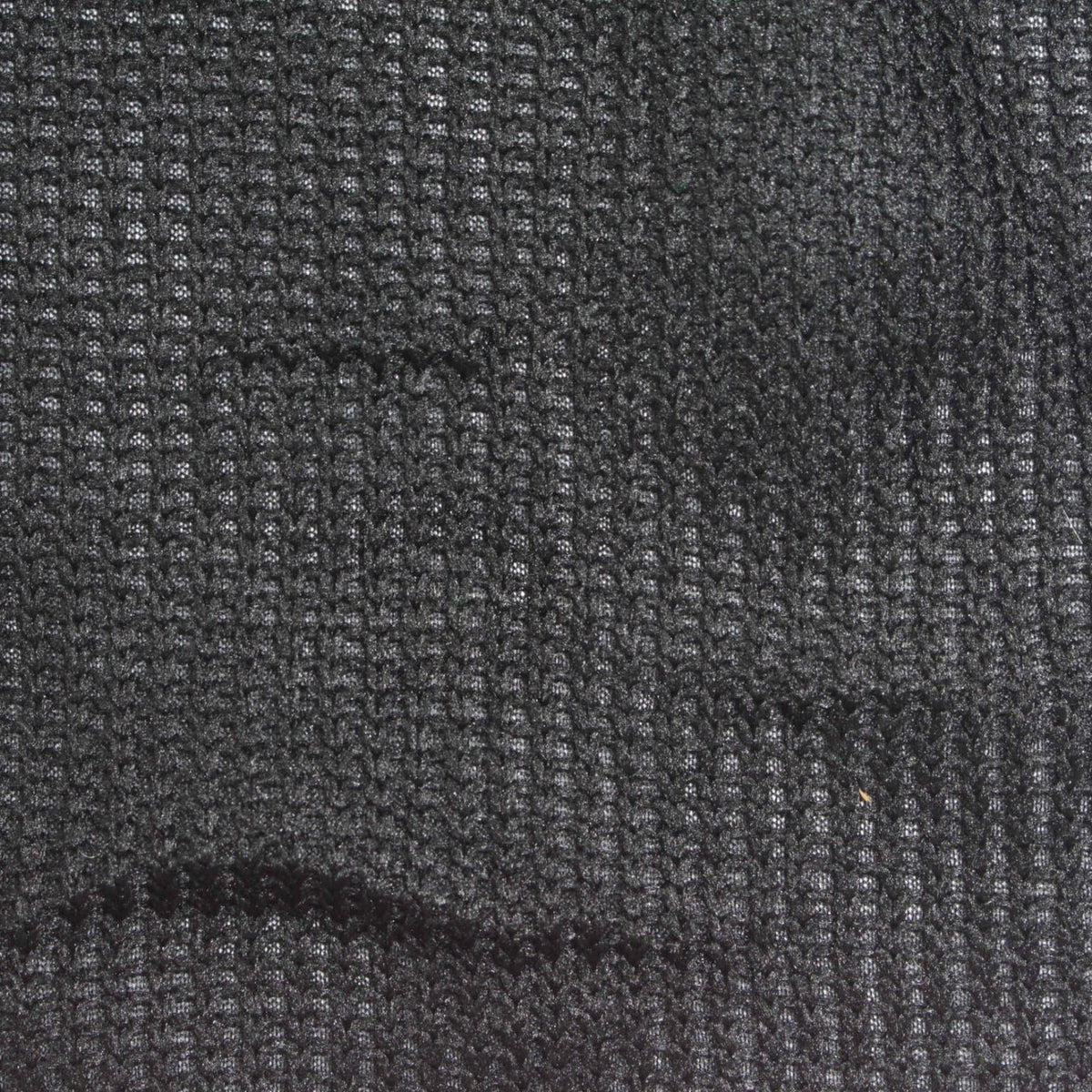 100% Polyester Rib Knit Fabric, 258 gsm, 165 cm — Black