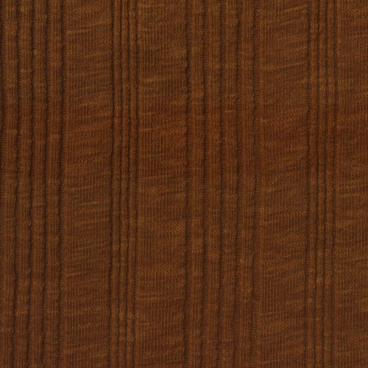 Slub Cotton Modal Stretch Rib Knit Fabric, 212 gsm, 150 cm — Brown