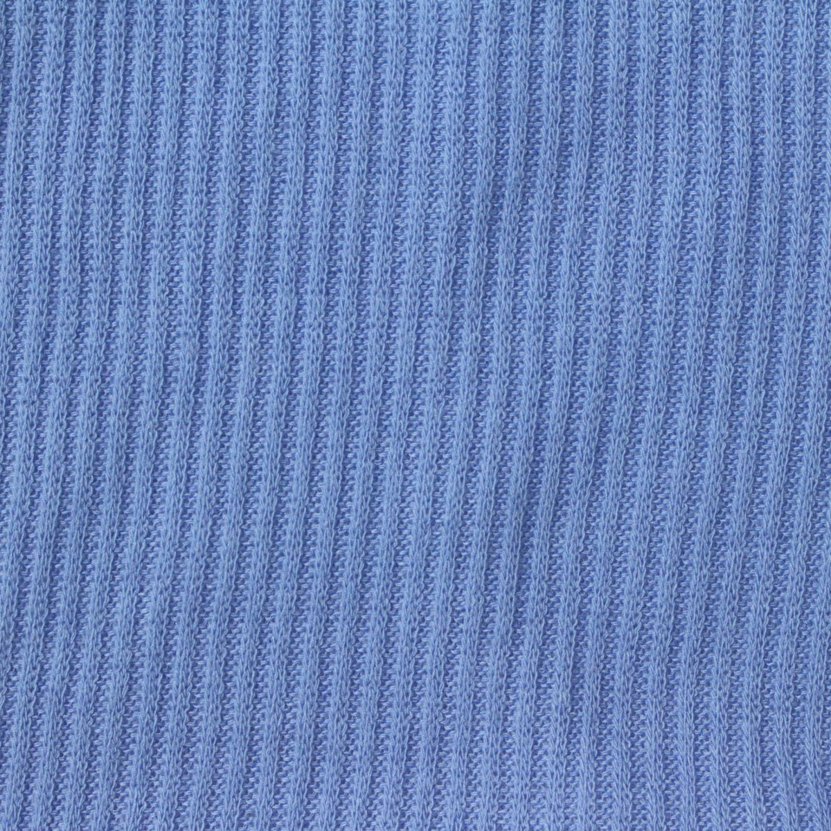 Brushed Polyester Viscose Stretch Rib Knit Fabric, 190 gsm, 165 cm — Blue