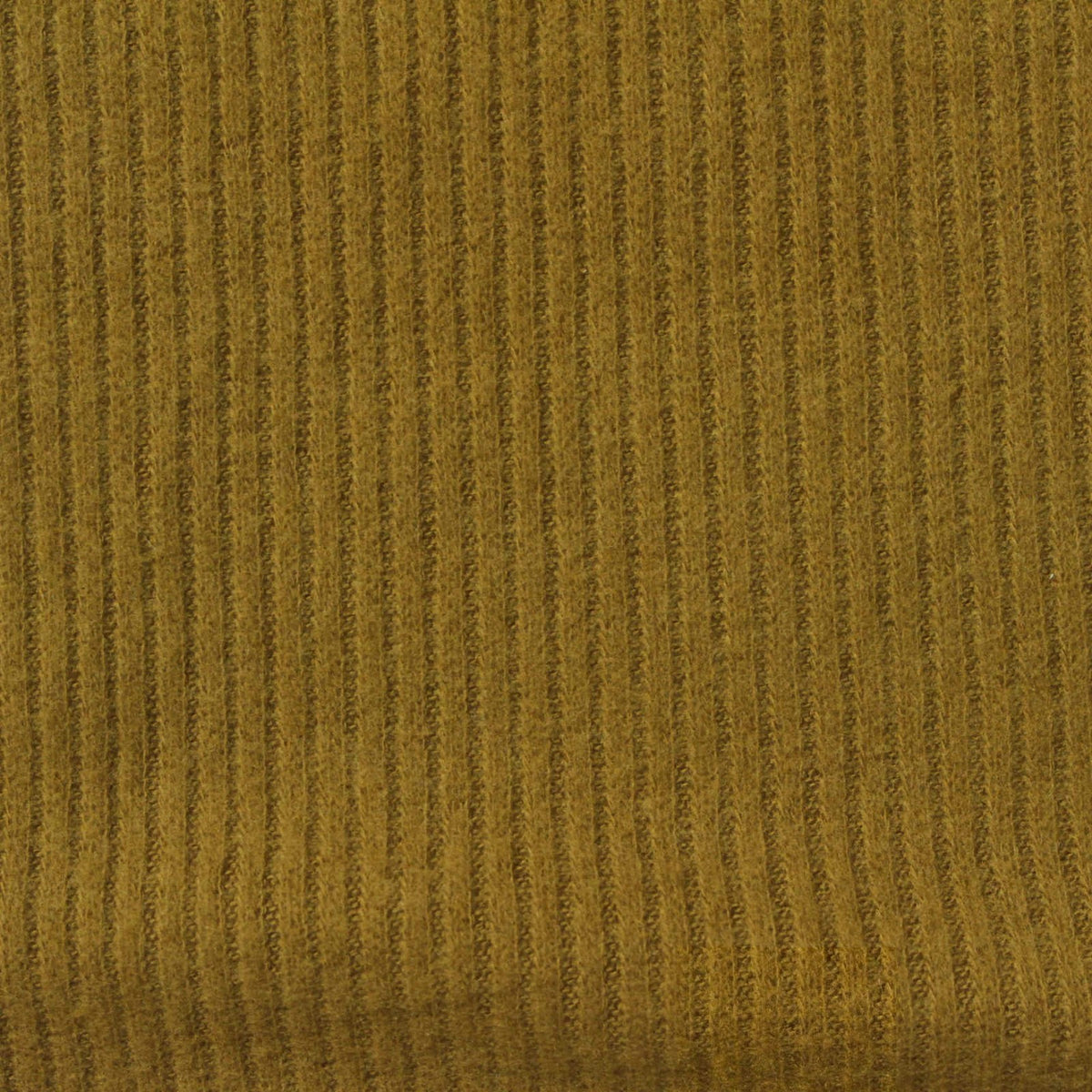 Brushed Polyester Viscose Stretch Rib Knit Fabric, 200 gsm, 165 cm — Khaki