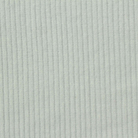 Brushed Polyester Viscose Stretch Rib Knit Fabric, 181 gsm, 172 cm — Green