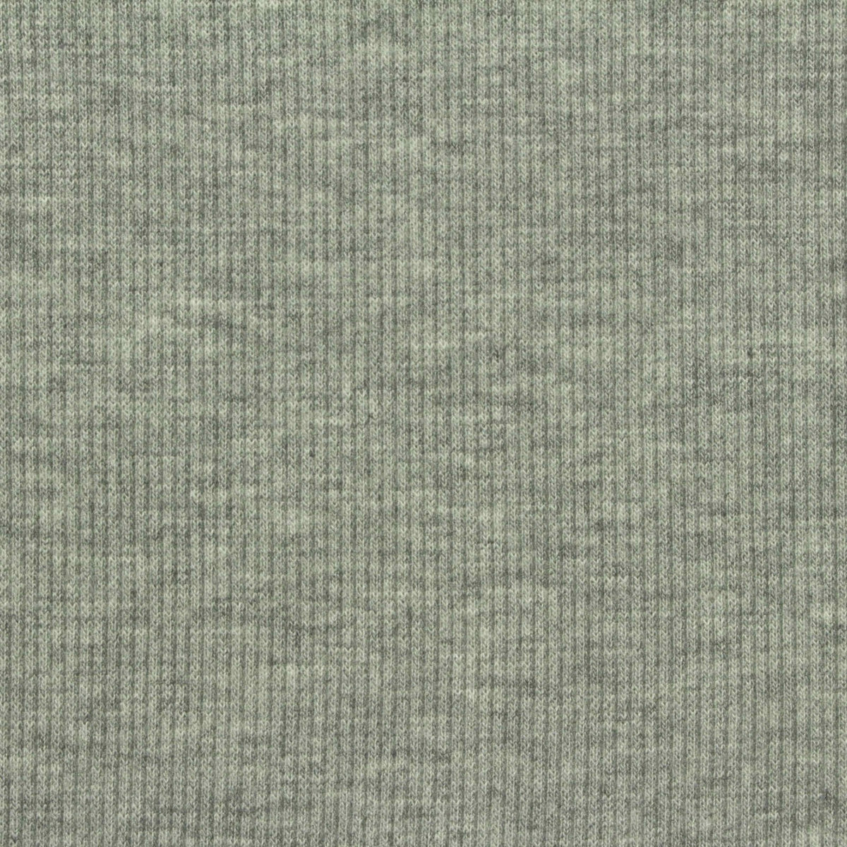 Heathered Grey Marl Rib Knit, Poly-Viscose, 255 gsm, 150 cm