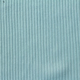 Polyester Stretch Rib Knit Fabric, 180 gsm, 163 cm — Blue