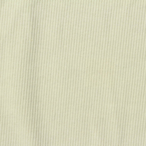 Polyester Cotton Stretch Rib Knit Fabric, 381 gsm, 131 cm — Beige