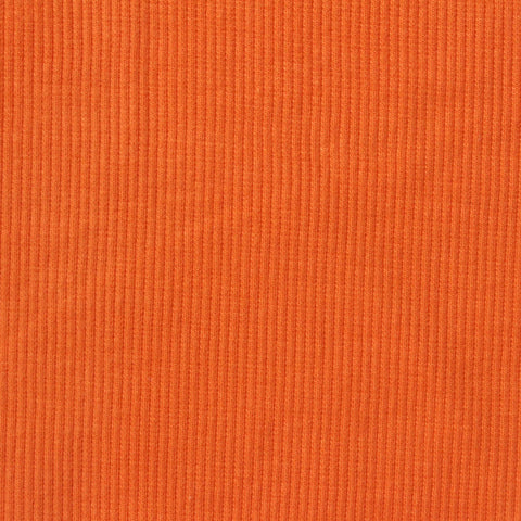 Cotton Stretch Rib Knit Fabric, 325 gsm, 136 cm — Orange