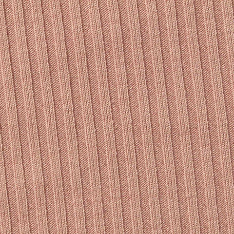Polyester Viscose Stretch Rib Knit Fabric, 224 gsm, 145 cm — Pink