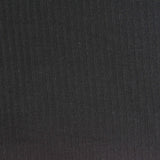 Polyester Viscose Stretch Rib Knit Fabric, 215 gsm, 155 cm — Black