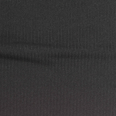 Polyester Stretch Rib Knit Fabric, 200 gsm, 160 cm — Grey