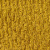 Jacquard Cotton Stretch Rib Knit Fabric, 250 gsm, 168 cm — Yellow — texture