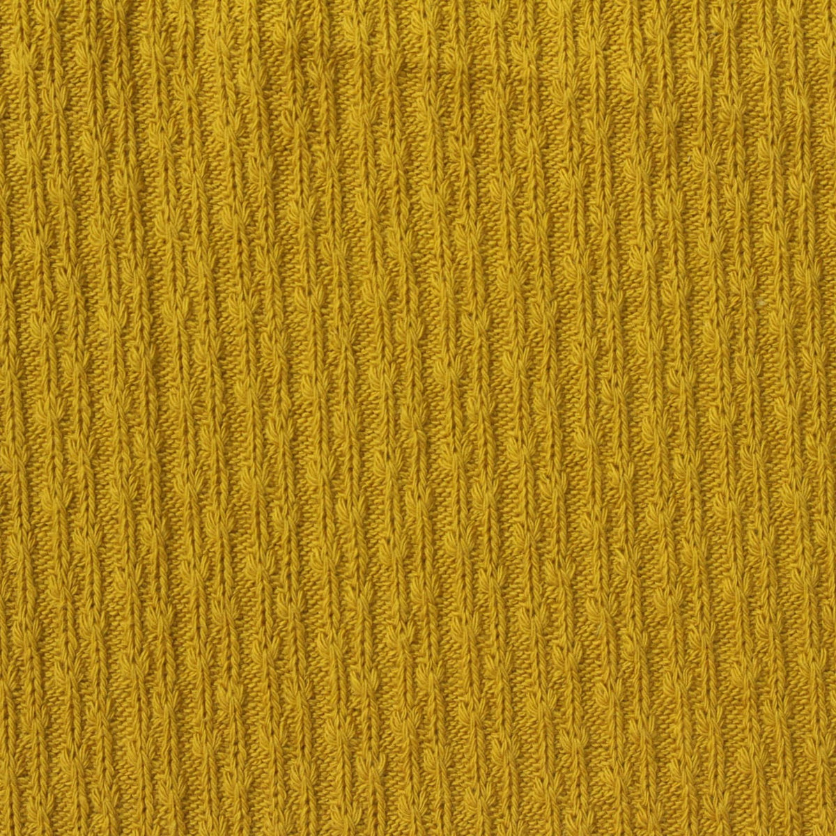 Jacquard Cotton Stretch Rib Knit Fabric, 250 gsm, 168 cm — Yellow