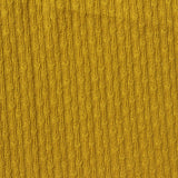 Jacquard Cotton Stretch Rib Knit Fabric, 250 gsm, 168 cm — Yellow