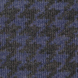 Dark Grey Houndstooth Rib Knit, Poly-Viscose — texture