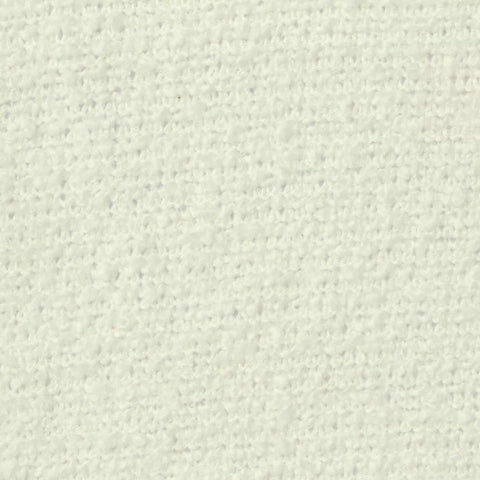 Polyester Stretch Chunky Knit Fabric, 365 gsm, 130 cm — White