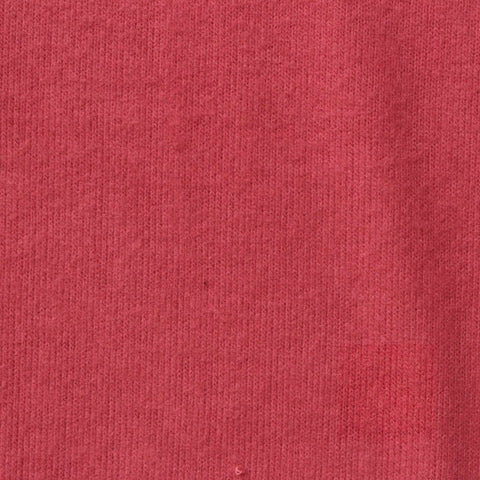 Brushed Polyester Viscose Stretch Chunky Knit Fabric, 180 gsm, 160 cm — Red