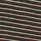Black Horizontal-Stripe Chunky Knit, Poly-Cotton