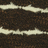 Brown Horizontal-Stripe Chunky Knit, Polyester — texture