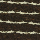 Brown Horizontal-Stripe Chunky Knit, Polyester
